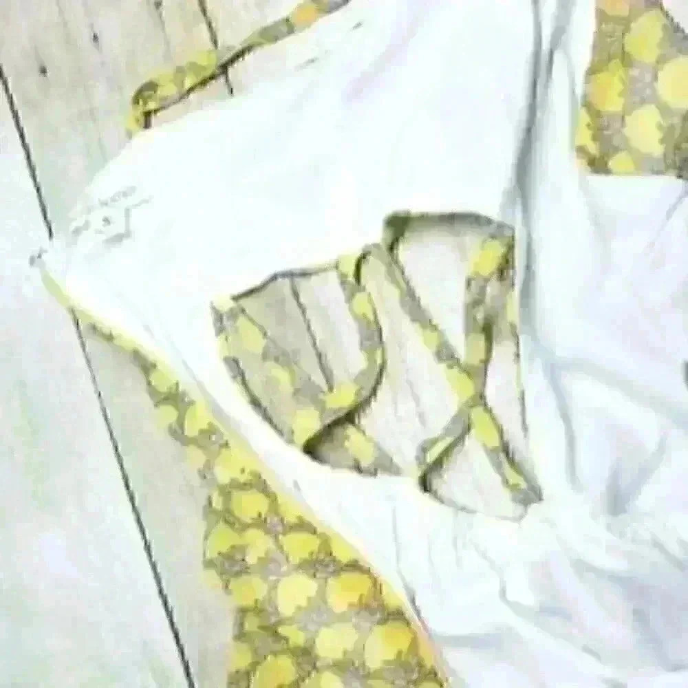 RACHAEL & CHLOE Womans YELLOW Juniors Summer SUN Dress BUTTERFLY Print size Sm - Picture 6 of 6